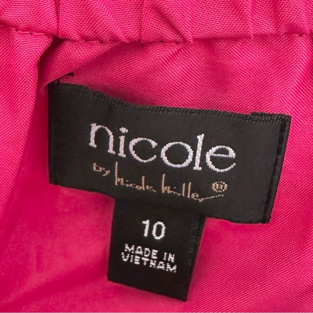 Nicole by Nicole Miller Hi-Low Multicolor Lined Summer Dress Size 10 - Picture 5 of 5